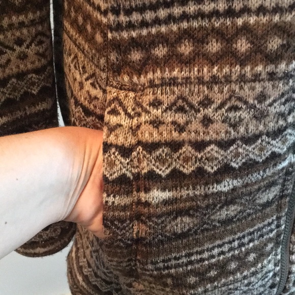 Athleta Fair Isle Full Zip Hooded Sweater - Picture 3 of 8